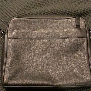 Mens coach messenger bag black leather